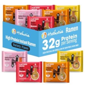 High-Protein Ramen Variety Pack Chicken, Beef, Spicy Kimchi